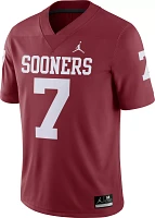 Jordan Men's Oklahoma Sooners #7 Crimson Dri-FIT Game Football Jersey