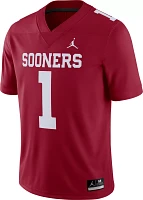 Jordan Men's Oklahoma Sooners #1 Crimson Dri-FIT Game Football Jersey