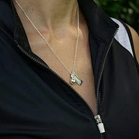 Chelsea Charles Tennis Coach Charm Necklace