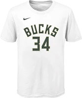 Nike Youth Milwaukee Bucks Giannis Antetokounmpo#34 White T-Shirt