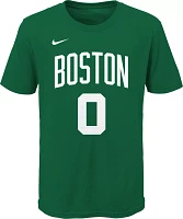 Nike Youth Boston Celtics Jayson Tatum #0 Green Cotton T-Shirt