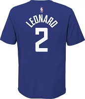 Nike Youth Los Angeles Clippers Kawhi Leonard #2 Blue Cotton T-Shirt