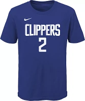 Nike Youth Los Angeles Clippers Kawhi Leonard #2 Blue Cotton T-Shirt