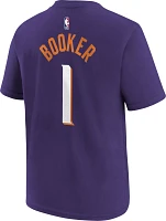 Nike Youth Phoenix Suns Devin Booker #1 Purple T-Shirt