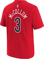 Jordan Youth New Orleans Pelicans CJ McCollum #3 Red T-Shirt