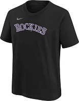 MLB Team Apparel Youth Colorado Rockies Kris Bryant #23 Black T-Shirt