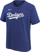 MLB Team Apparel Youth Los Angeles Dodgers Freddie Freeman #5 Blue T-Shirt