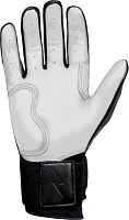 Bruce Bolt Youth Long Cuff Chrome Batting Gloves