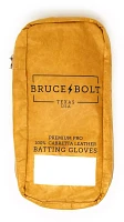 Bruce Bolt Adult Short Cuff Gold Palm Batting Gloves