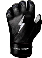 Bruce Bolt Youth Short Cuff Chrome Palm Batting Gloves