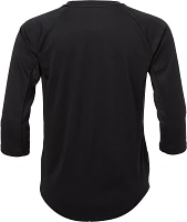 adidas Boys' Triple Stripe ¾ Sleeve Tech Baseball Practice Shirt