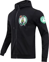 Pro Standard Men's Boston Celtics Black Chenille Full Zip Hoodie