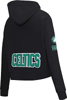 Pro Standard Women's Boston Celtics Cropped Fleece Pullover Hoodie