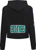 Pro Standard Women's Boston Celtics Cropped Fleece Pullover Hoodie