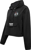 Pro Standard Women's Boston Celtics Woven Half Zip Jacket