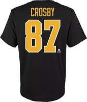 NHL Youth Pittsburgh Penguins Sidney Crosby #87 Black T-Shirt