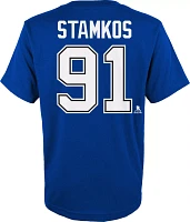 NHL Youth Tampa Bay Lightning Steven Stamkos #91 Blue T-Shirt