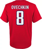 NHL Youth Washington Capitals Alexander Ovechkin #8 Red T-Shirt