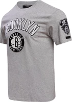 Pro Standard Men's Brooklyn Nets Gray Bristle T-Shirt