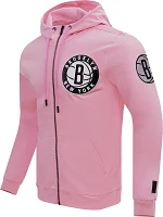 Pro Standard Men's Brooklyn Nets Pink Chenille Pullover Hoodie