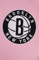 Pro Standard Men's Brooklyn Nets Pink Chenille Pullover Hoodie