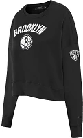 Pro Standard Women's Brooklyn Nets Fleece Crewneck Sweater