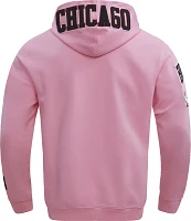 Pro Standard Men's Chicago Bulls Pink Chenille Pullover Hoodie