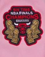 Pro Standard Men's Chicago Bulls Pink Chenille Pullover Hoodie