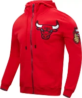 Pro Standard Men's Chicago Bulls Red Chenille Full Zip Hoodie