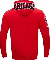 Pro Standard Men's Chicago Bulls Red Chenille Full Zip Hoodie