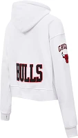 Pro Standard Women's Chicago Bulls Cropped Fleece Pullover Hoodie