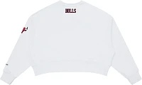 Pro Standard Women's Chicago Bulls White Fleece Crewneck Sweater