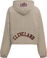 Pro Standard Women's Cleveland Cavaliers Woven Half Zip Jacket