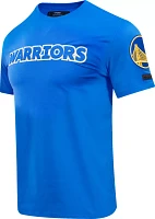 Pro Standard Men's Golden State Warriors Royal Chenille T-Shirt