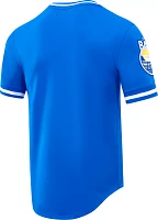 Pro Standard Men's Golden State Warriors Royal Chenille T-Shirt