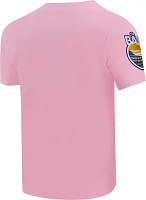 Pro Standard Men's Golden State Warriors Pink Logo Team T-Shirt