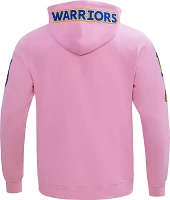 Pro Standard Men's Golden State Warriors Pink Chenille Full Zip Hoodie