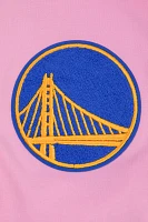 Pro Standard Men's Golden State Warriors Pink Chenille Full Zip Hoodie