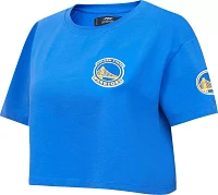 Pro Standard Women's Golden State Warriors Royal Boxy T-Shirt