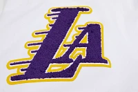 Pro Standard Men's Los Angeles Lakers White Chenille Full Zip Hoodie