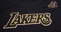 Pro Standard Women's Los Angeles Lakers Black Slim Fit T-Shirt