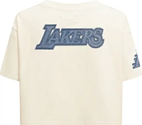 Pro Standard Women's Los Angeles Lakers Varsity Blues Cropped Boxy T-Shirt