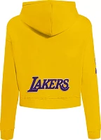 Pro Standard Women's Los Angeles Lakers Cropped Fleece Pullover Hoodie