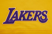 Pro Standard Women's Los Angeles Lakers Cropped Fleece Pullover Hoodie