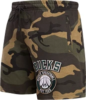 Pro Standard Men's Milwaukee Bucks Camo Logo Shorts