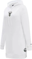 Pro Standard Women's Milwaukee Bucks White Hooded Dress