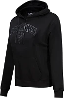 Pro Standard Women's Milwaukee Bucks Black Fleece Pullover Hoodie