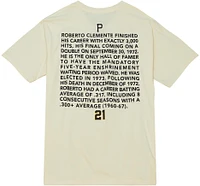 Mitchell & Ness Men's Pittsburgh Pirates Roberto Clemente Cream T-Shirt