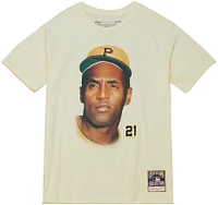 Mitchell & Ness Men's Pittsburgh Pirates Roberto Clemente Cream T-Shirt