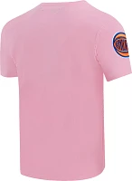 Pro Standard Men's New York Knicks Pink Logo Team T-Shirt